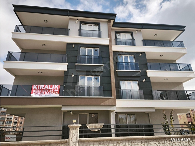 Çubuk Merkezde Masrafsız Yeni binada 2+1 Kiralık