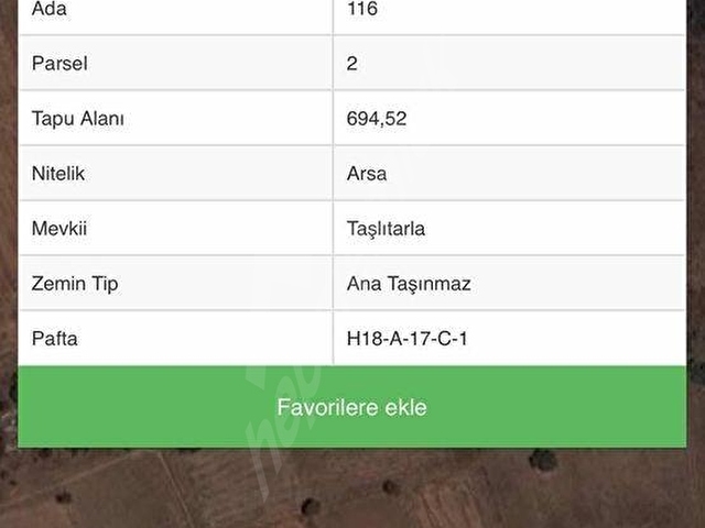 Organize sanayi bölgesinin dibinde satılık arsa