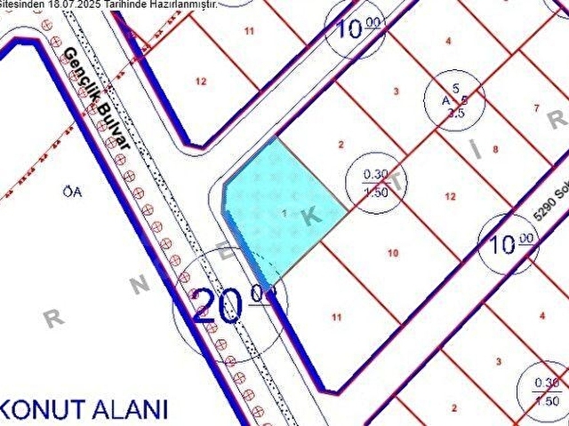 BÜYÜKOYUMCA DA 5 KATA İMARLI DENİZ MANZARALI SATILIK ARSA - Görsel 2