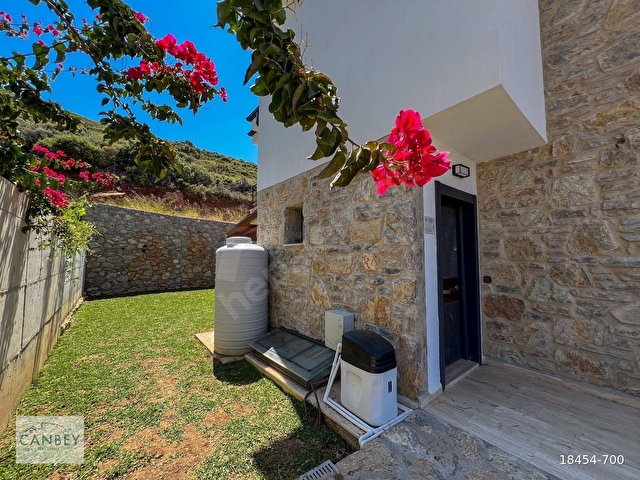 Datça İskelede deniz manzaralı tam donanımlı 4+1 sıfır villa - Görsel 27