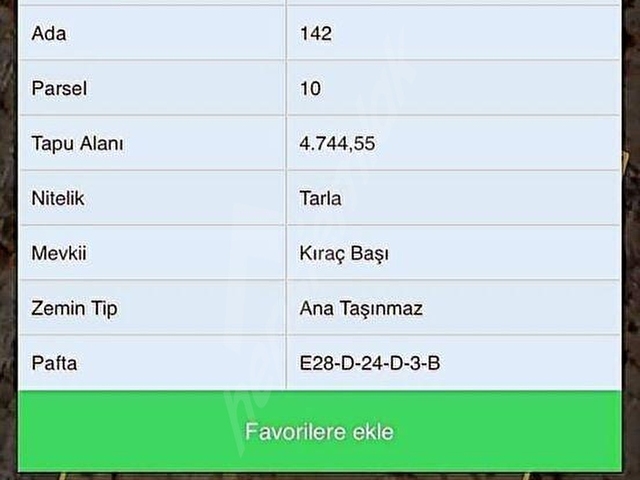 ENGİN GAYRİMENKUL VİLLA iMARLI 4744 m2 ARSA SATILIK - Görsel 8