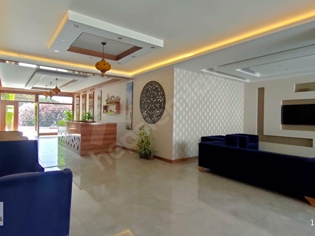 HAVUZLU, ASANSÖRLÜ, DENİZ MANZARALI, EŞYALI DAİRE - Görsel 14