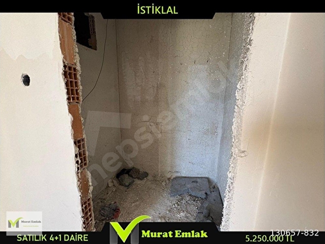 MURAT İNŞAAT EMLAKTAN İSTİKLAL MAHALLESİNDE  SATILIK 4+1 DAİRE - Görsel 12
