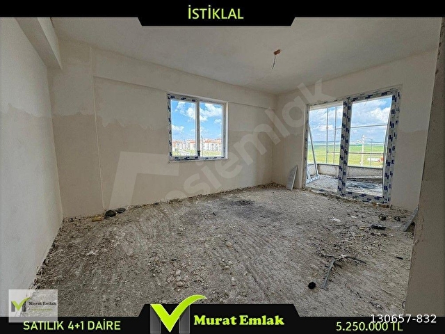 MURAT İNŞAAT EMLAKTAN İSTİKLAL MAHALLESİNDE  SATILIK 4+1 DAİRE - Görsel 3