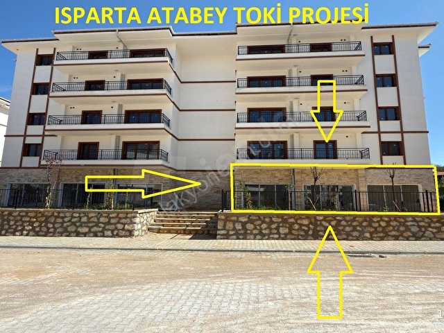 ISPARTA YENİ ATABEY TOKİDE FIRSAT 80 M2 İŞYERİ