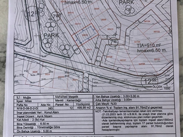 Bodrum Güvercinlik Meşelikte imarlı arsa - Görsel 4