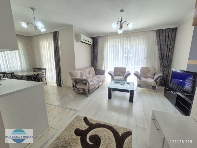 KONYAALTI LİMANDA 2+1 DENİZE 350 mt, EŞYALI, 2 BANYO WC HAVUZLU - Görsel 2