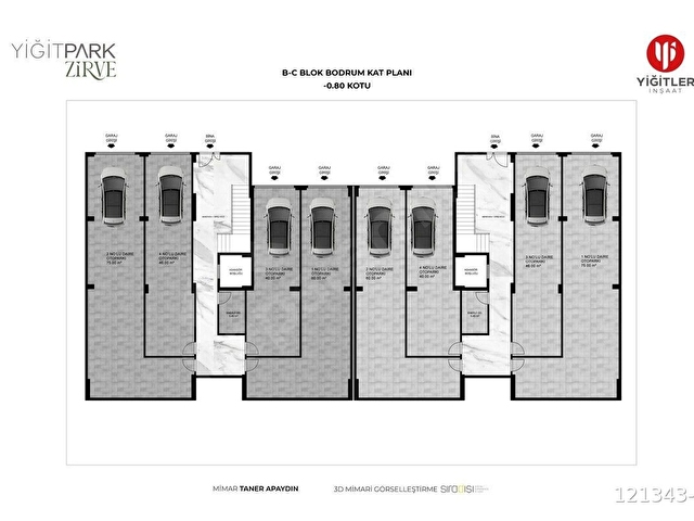 YİĞİTPARK ZİRVE de 4+1 SATILIK ULTRA LÜKS DAİRE - Görsel 11