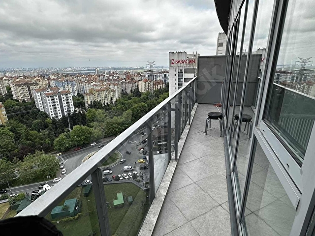 Kozapark Kınalı Blok 1+1 Lüks Eşyalı Balkonlu Kiralık Daire - Görsel 14