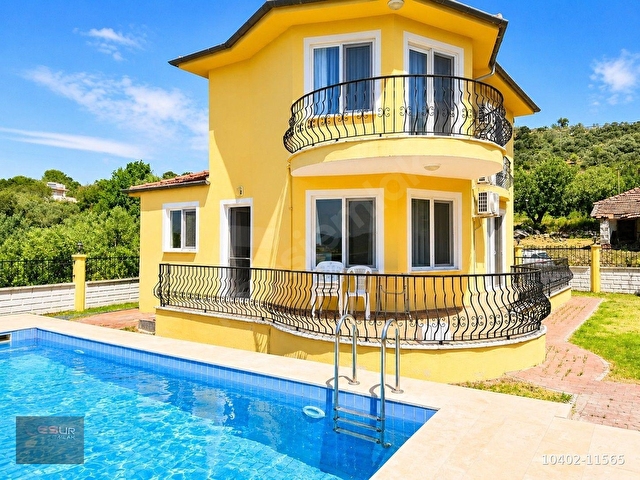 Dalaman Şereflerde Deniz Manzaralı Müstakil Havuzlu Villa