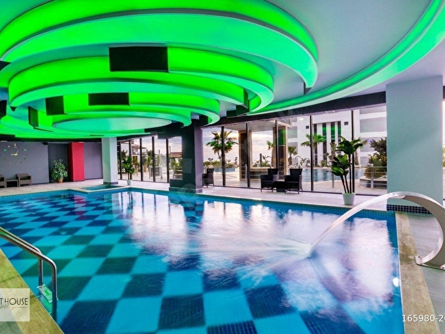 ALANYA KARGICAK’TA DENİZ MANZARALI LÜKS SİTEDE 1+1 SATILIK DAİRE - Görsel 17