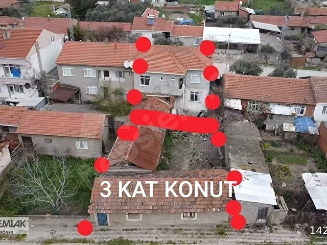 GÖNEN SARIKÖY MAHALLESİNDE SATILIK İKİ KATLI APARTMAN AHIR VE ARSASI
