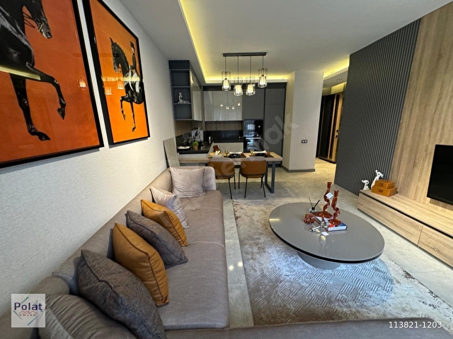 POLATtan İpektaş Cadde Sitesinde Ara Kat Sıfır EŞYALI Sıfır 1+1 Residence - Görsel 4
