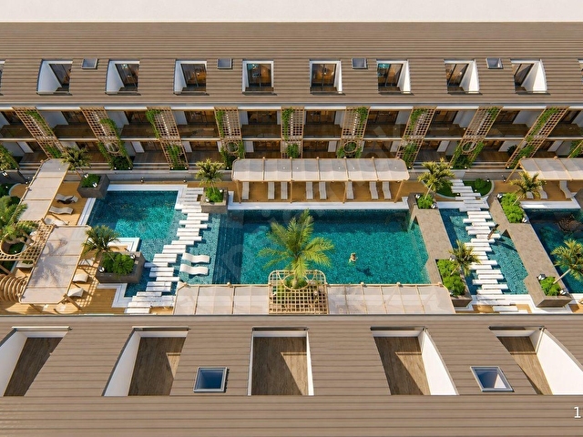 BELEK MEVA WHITE DREAMS 1+1 SIFIR SİTE İÇİ YÜZME HAVUZLU BAHÇELİ - Görsel 29