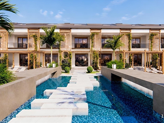 BELEK MEVA WHITE DREAMS 1+1 SIFIR SİTE İÇİ YÜZME HAVUZLU BAHÇELİ - Görsel 9