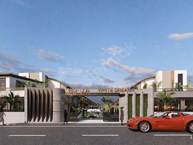 BELEK MEVA WHITE DREAMS 1+1 SIFIR SİTE İÇİ YÜZME HAVUZLU BAHÇELİ - Görsel 2
