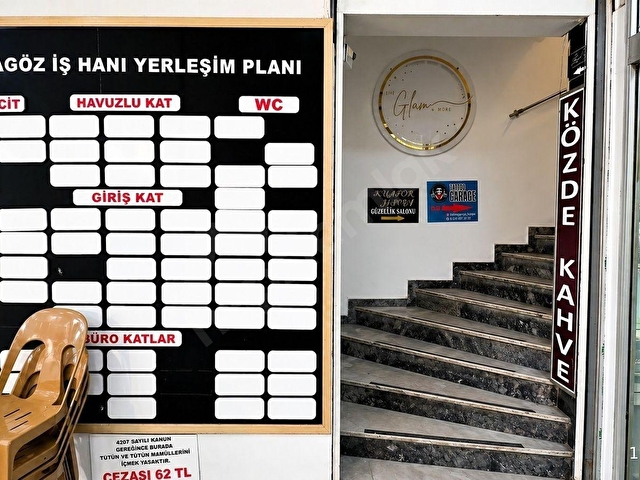 İZMİT FETHİYEDE KARAGÖZ İŞ HANINDA KİRALIK TERASLI 75M² OFİS - Görsel 4