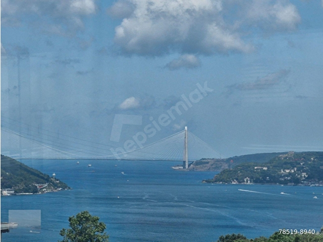 Boğaz Manzara Şömineli Barbekülü Teraslı Eşyalı,Eşyasız  Temiz 3+1 Daire - Görsel 4