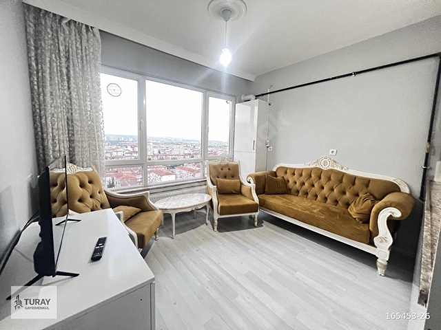 TURAYDAN ANADOLU MAH. 1+1 50 m² EŞYALI KİRALIK ŞEHİR MANZARALI