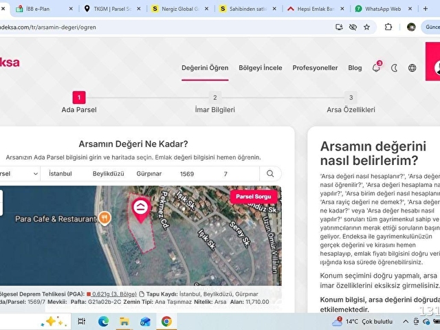 BEYLİKDÜZÜ GÜRPINARDA 168 M2 DENİZ MANZARALI ARSA - Görsel 9