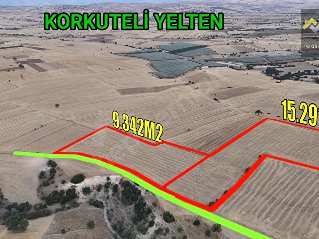 KORKUTELİ YELTENDE SATILIK 2 ADET TARLA - Görsel 2