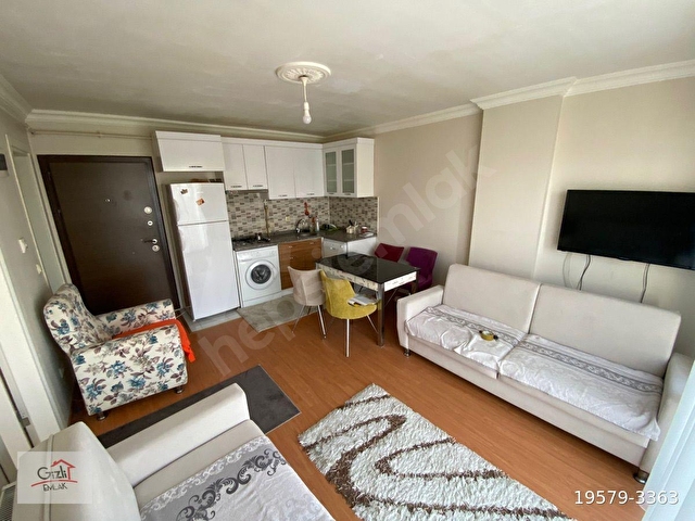 GİZLİ EMLAKTAN B.BELEDİYE ALT TARAFINDA,ARA KAT,EŞYALI 1+1DAİRE - Görsel 2