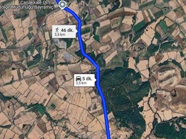 SATILIK DÜZ TARLA - PINARBAŞI KÖYÜ-ÇANAKKALE-BAYRAMİÇ - Görsel 6