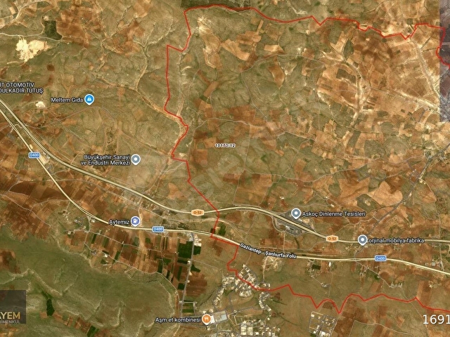 YENİ HAL KARŞISI 40 METRELİK YOLA CEPHE 1000 M² TİCARİ ARSA