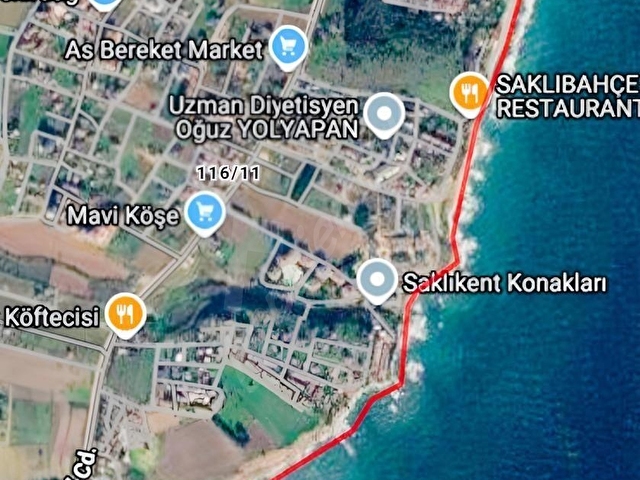 BARBAROS TOPAĞAÇTA ANA CADDE ÜZERİ SATILIK ARSA HİSSESİ