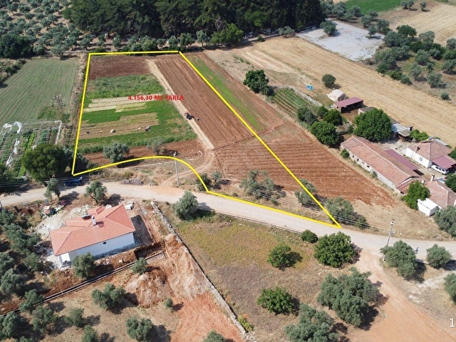 Muğla Milas Çamovalıda Satılık Köy İçi İmarlı 4 Dönüm Tarla... - Görsel 2