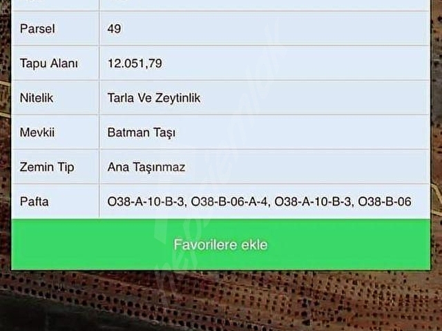 MUHACİROSMANDA YATIRIMLIK FIRSAT ARAZİ!