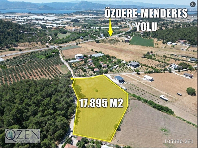 QZEN DEN ÇİFT YOL CEPHELİ ANA YOLA YAKIN 17.895 M2 KUPON TARLA