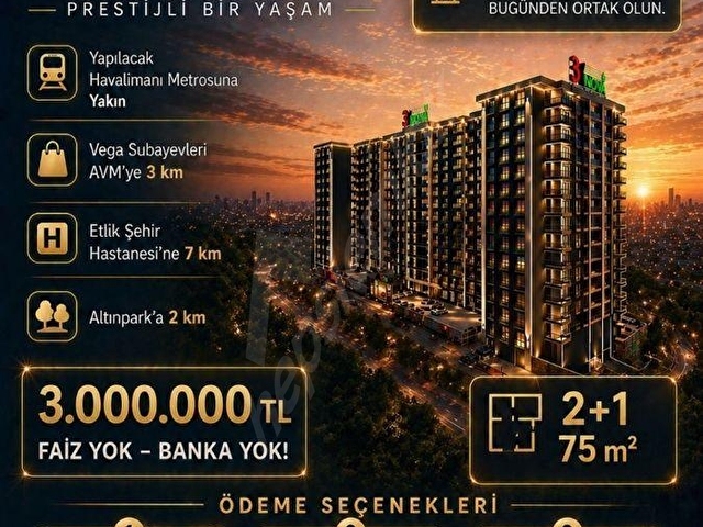 3Y GROUP İNŞAATAN NOVA TAKSİT İMKANIYLA,PRESTİJLİ BİR YAŞAM - Görsel 2