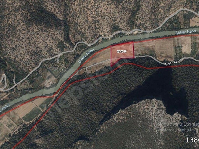 MERSİN Silifke Bucaklı Göksu Nehri kenarında 21.757 m2 Satılık - Görsel 2