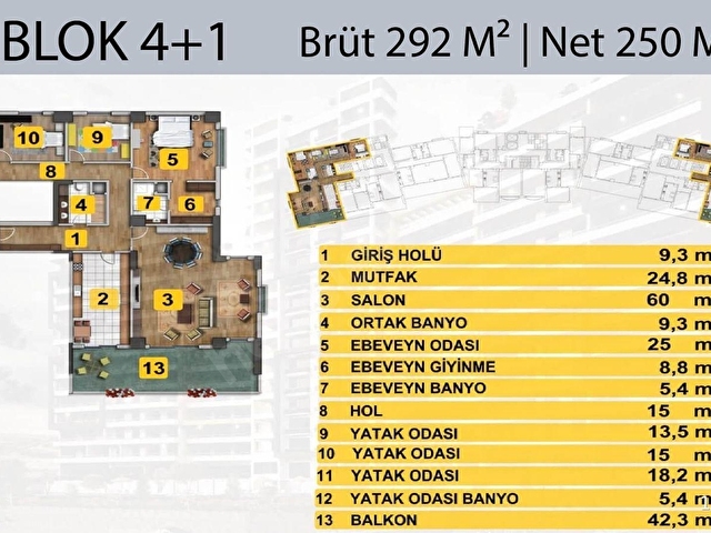 ÖNER GÜNERİ DEN SUPARK SİTESİNDE HAVUZLU SATILIK LÜKS 4+1 DAİRE - Görsel 3