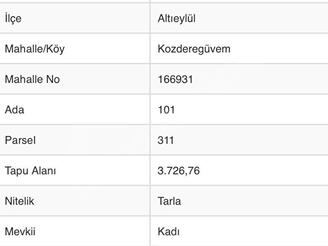 🚨 KOZDEREGÜVEMDE 3.726 M² RESMİ YOLLU MANZARALI HARİKA TARLA 🚨 - Görsel 5