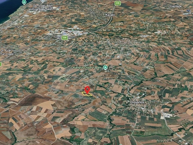 CB BAŞROLDEN ÇATALCA OVA YENİCEDE SATILIK 400 M2 TARLA - Görsel 5