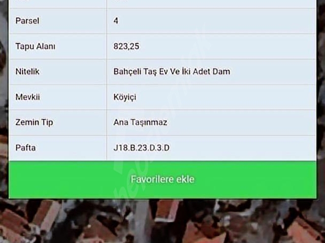 Bergama Durmuşlar Bölgesinde 825 m² Arsa İçinde taş ev - Görsel 6