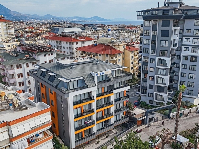 ALANYA GÜLLERPINARI MAH. DENİZE SADECE 450M 1+1 YENİ DAİRE - Görsel 8