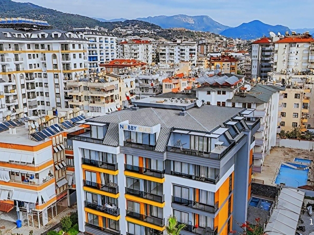 ALANYA GÜLLERPINARI MAH. DENİZE SADECE 450M 1+1 YENİ DAİRE - Görsel 29