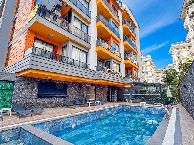 ALANYA GÜLLERPINARI MAH. DENİZE SADECE 450M 1+1 YENİ DAİRE - Görsel 22