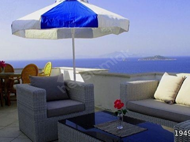 Bodrum Turgutreis Satılık 4+1 145 m2 Daire Eşyalı Manzaralı - Görsel 14