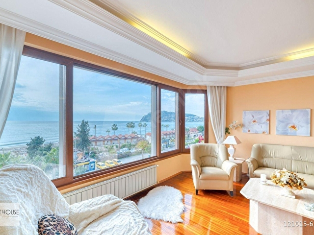 ALANYA CUMHURİYET MAHALLESİ’NDE TAM DENİZ MANZARALI, MERKEZİ KONUMDA 3+1 DAİRE