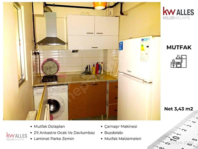 KW ALLES / OSMANGAZİ ÜNİNE 600 METRE EŞYALI KİRALIK 1+1 DAİRE - Görsel 11