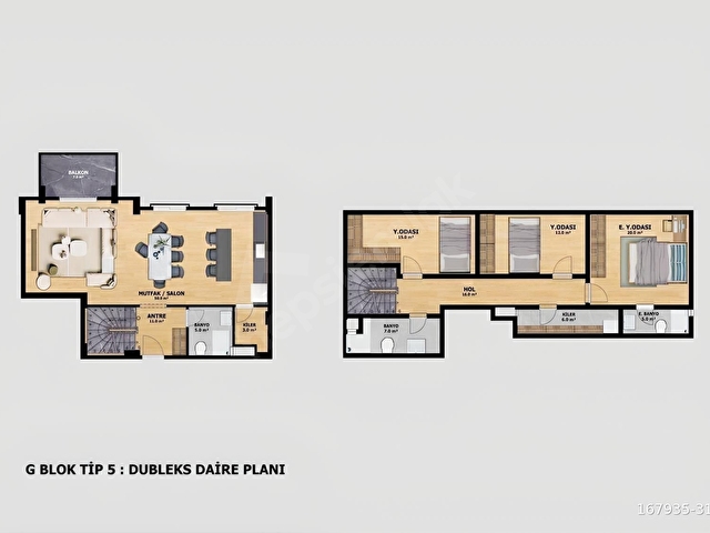 PERA MARINA EVLERINDE DUBLEKS DAIRE - Görsel 2