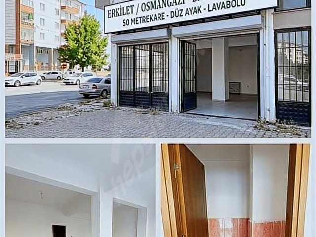 ERKİLET OSMANGAZİ DADALOĞLU CD. ÜZERİ 50m2 DÜZ AYAK DÜKKAN