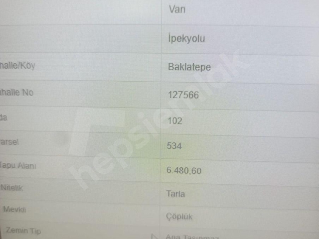 Fırsat Fiyat! Van Özalp Karayoluna Komşu Erçek Gölü Manzaralı - Görsel 4
