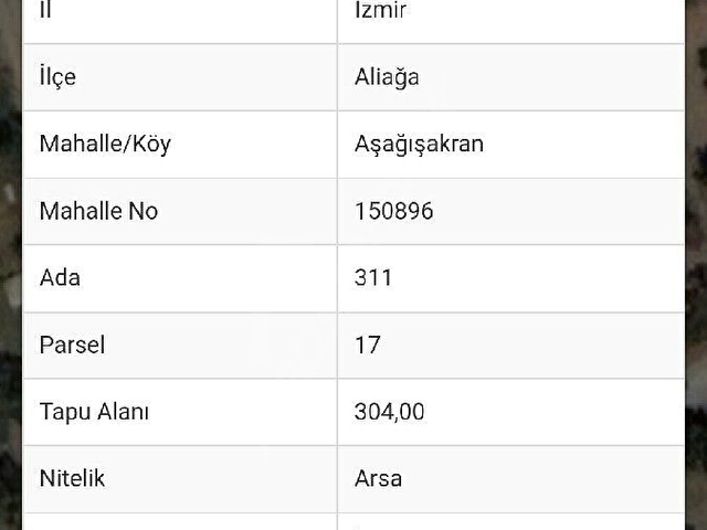 İZMİR ALİAĞA YENİŞAKRAN BÖLGESİNDE İMARLI ARSA - Görsel 8