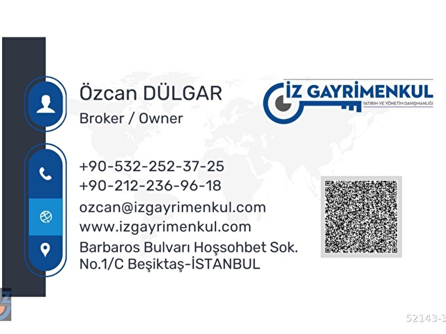 Şişli Satılık Daire Şişli Plaza Deniz Manzaralı 3+1 239M2