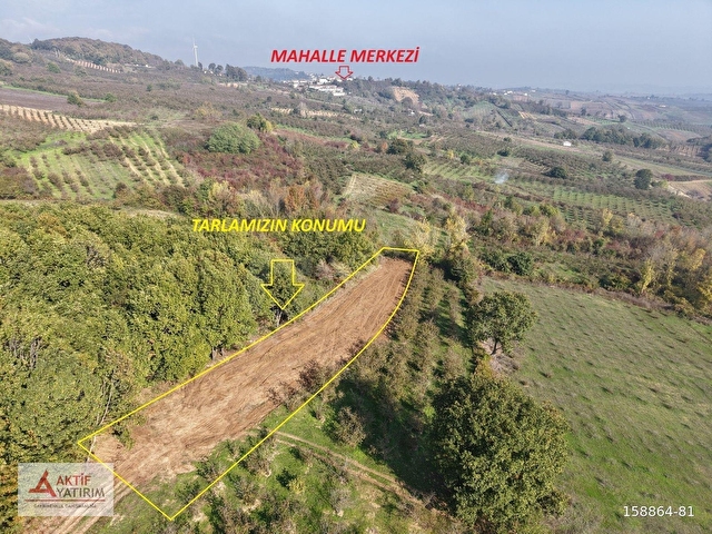 KANDIRA ANTAPLI MAHALLESİNDE SATILIK 1632 M2 FIRSAT TARLA